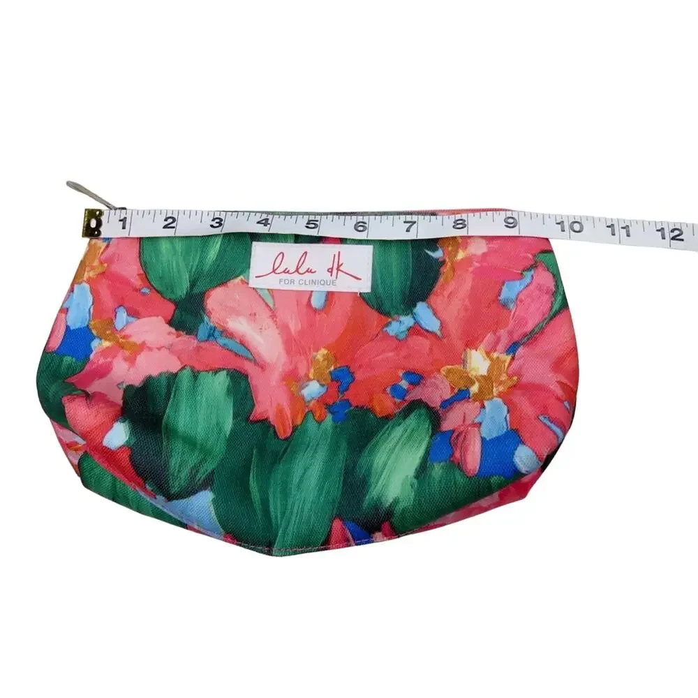 Clinique Floral Cosmetic Bag Makeup Bag - Picture 9 of 10